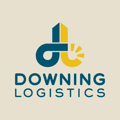 Downing Logistics logo design by Red Chalk Studios