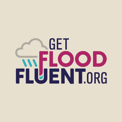 GetFloodFluent.org name and logo design by Red Chalk Studios