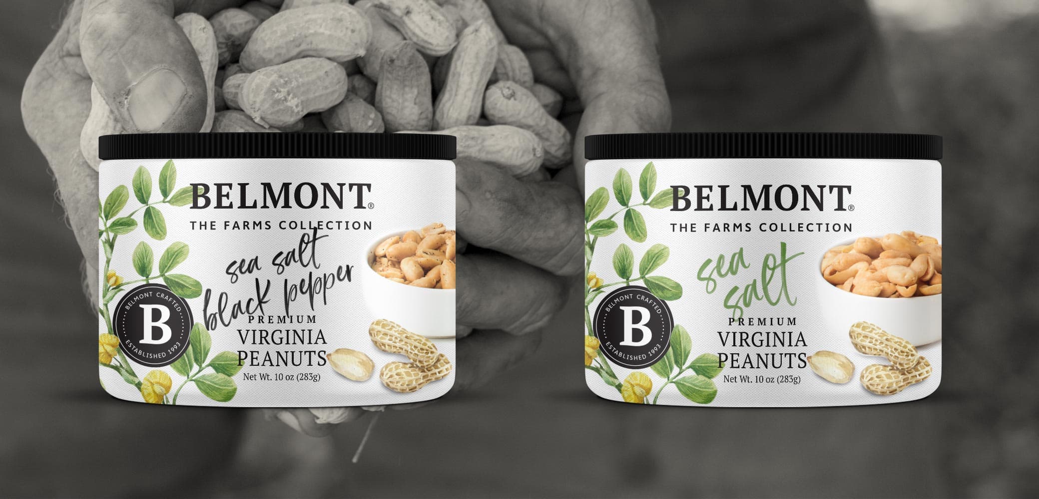 Belmont Peanuts Label Design by Red Chalk Studios