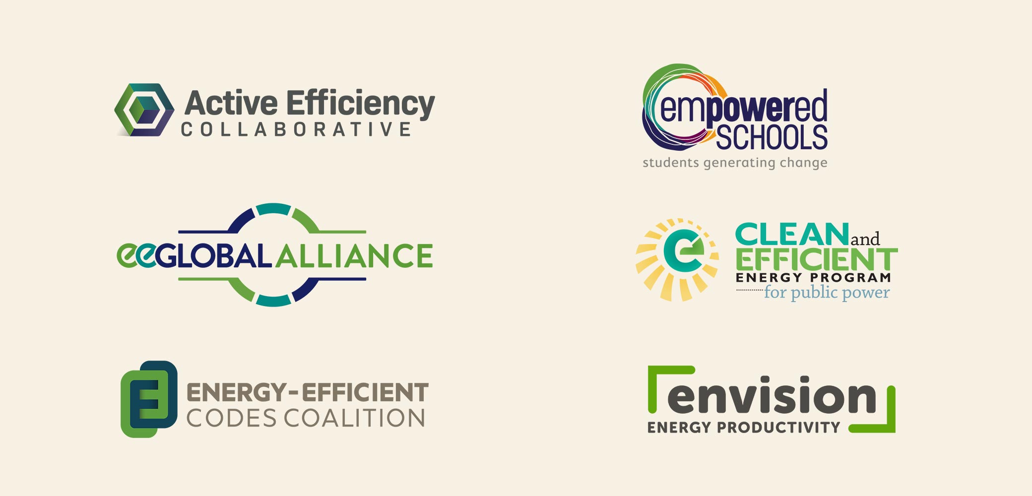 Alliance to Save Energy Program Logos designed by Red Chalk Studios