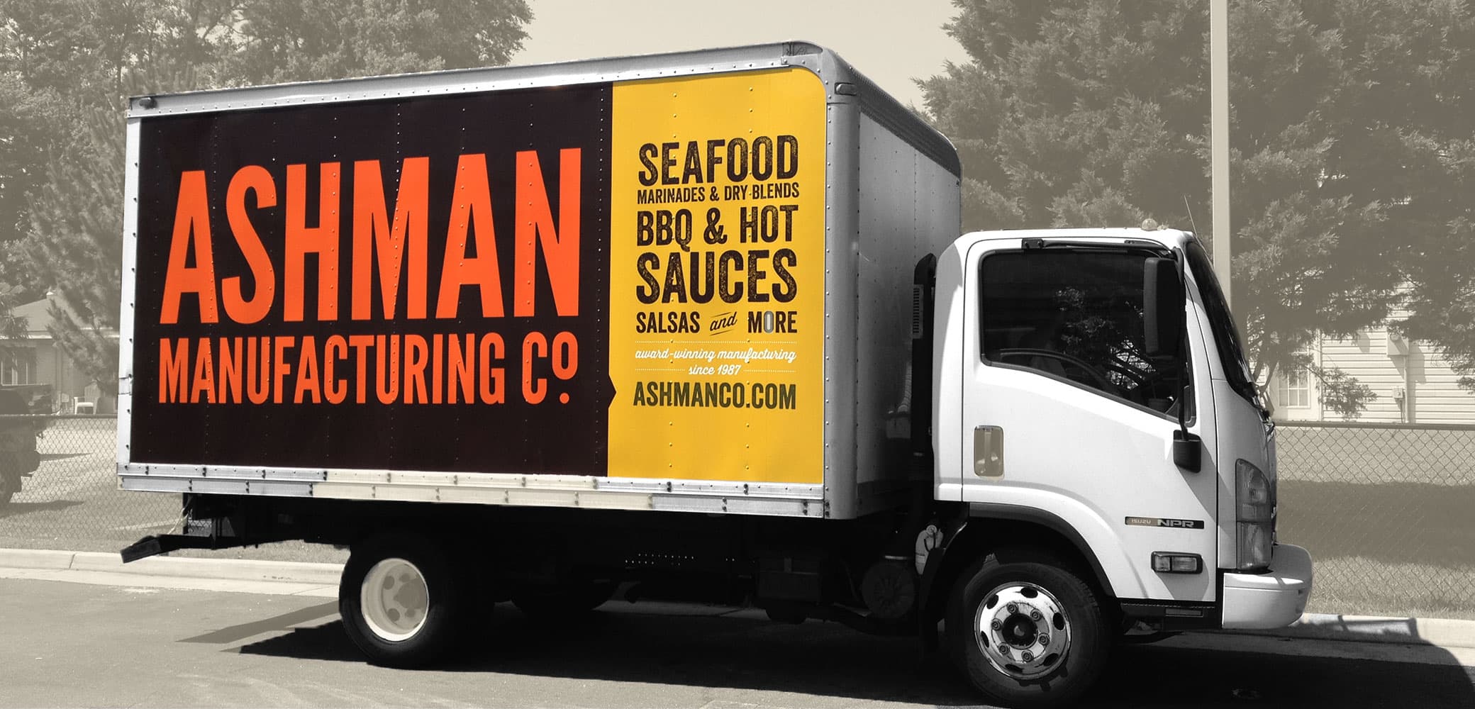 Ashman Manufacturing Truck Wrap Design by Red Chalk Studios