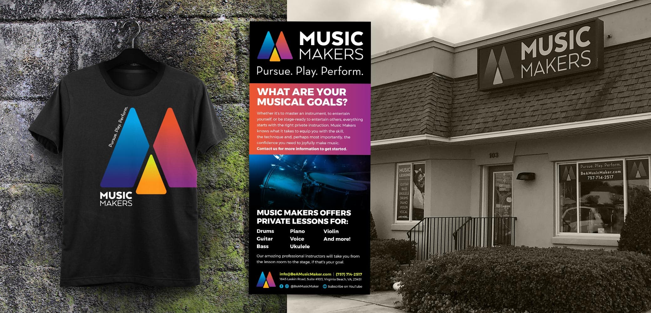 Music Makers Brand and Marketing Collateral Design by Red Chalk Studios