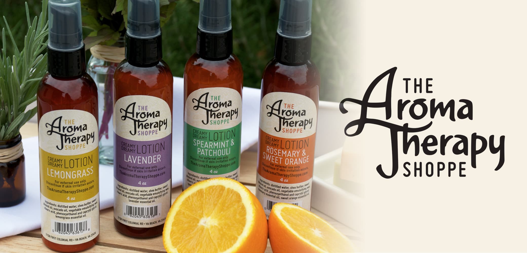 Retail Brand Development and Product Label Designs for Aromatherapy Shoppe by Red Chalk Studios
