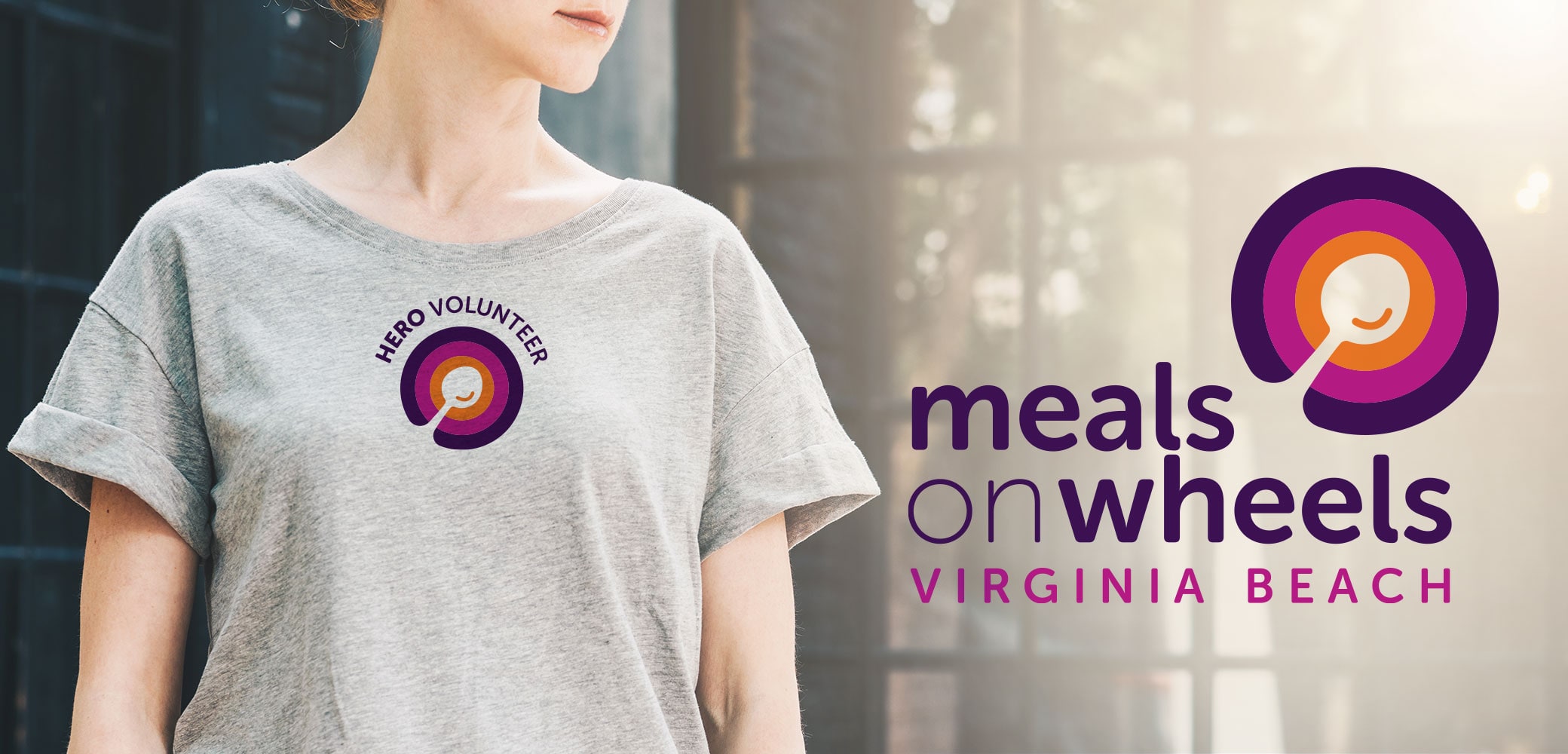 Meals on Wheels of Virginia Beach brand identity design by Red Chalk Studios