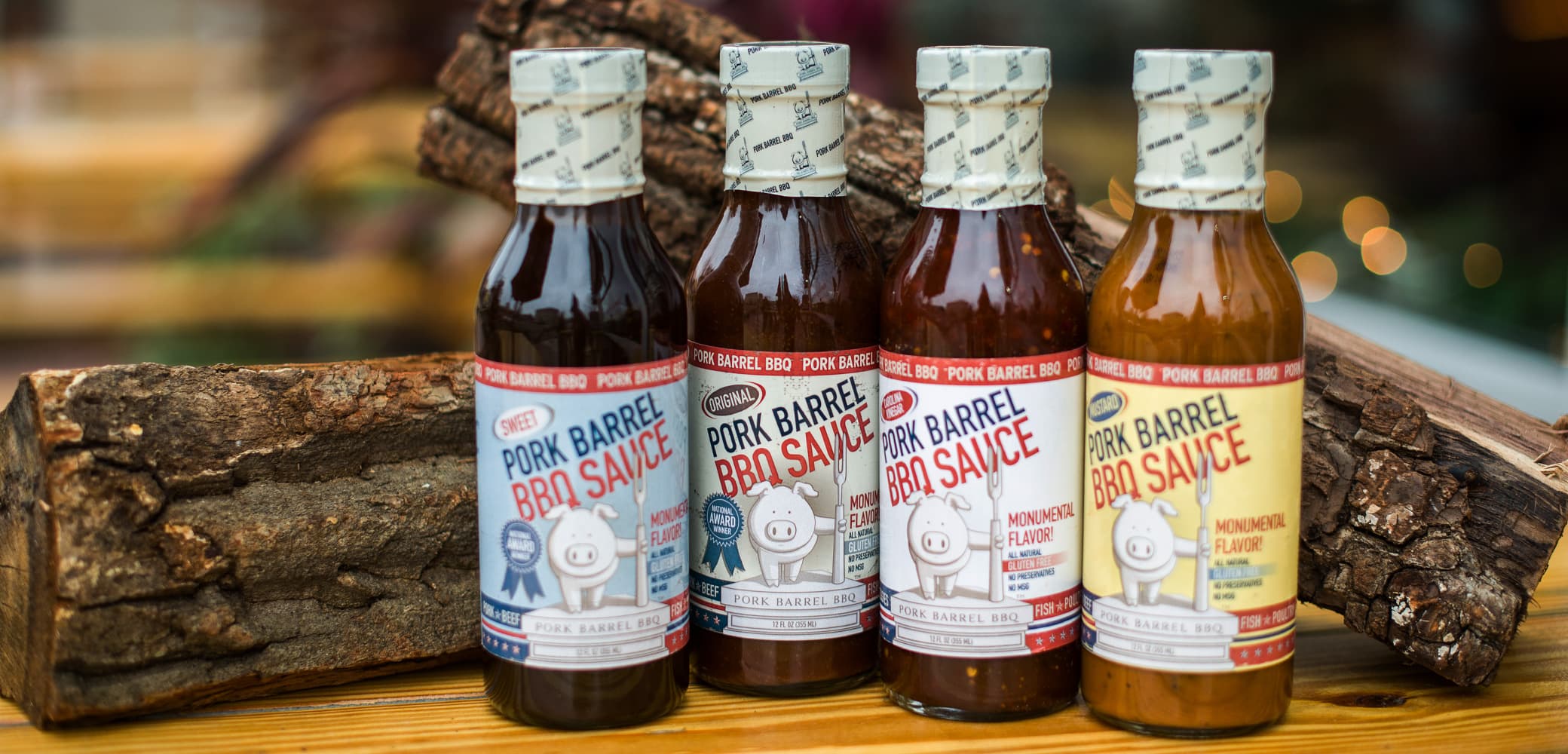 Pork Barrel BBQ label design by Red Chalk Studios