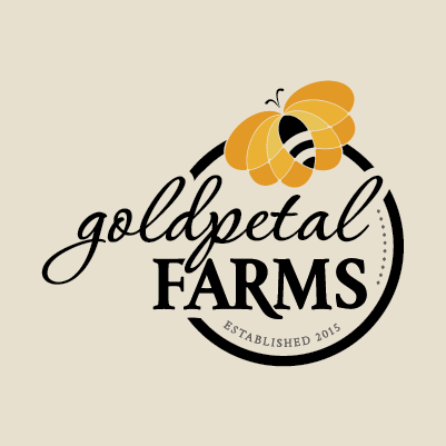 Goldpetal Farms name and logo design by Red Chalk Studios