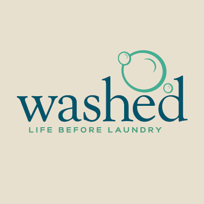 Washed logo and tagline design by Red Chalk Studios
