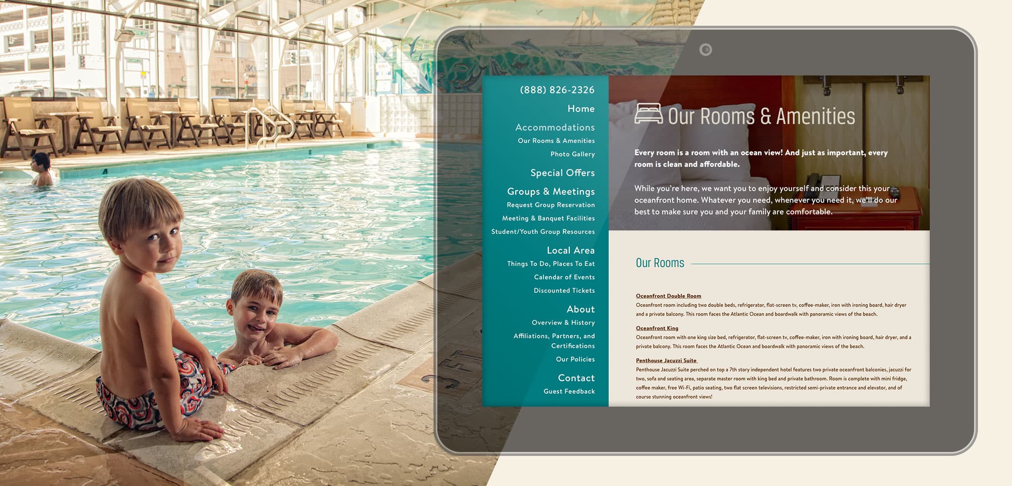 Oceanfront Inn Website Strategy, Design & Development by Red Chalk Studios