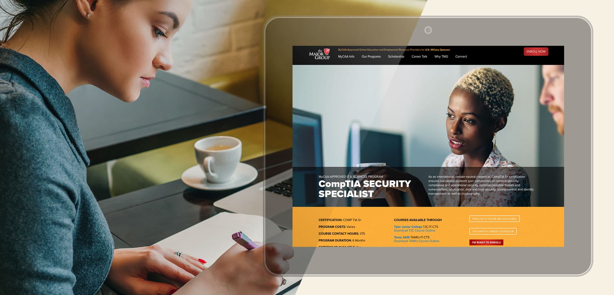 The Major Group Training Website Strategy, Design & Development by Red Chalk Studios
