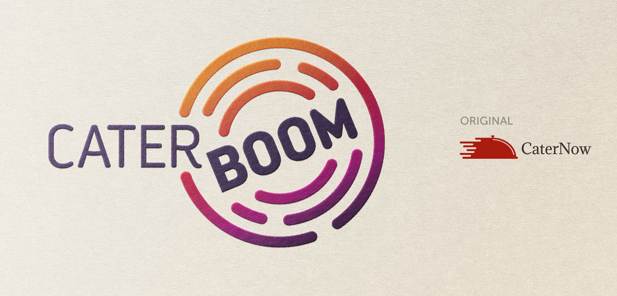 Cater Boom Name and Identity System Design by Red Chalk Studios