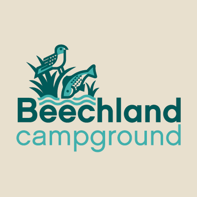 Beechland Campground logo design by Red Chalk Studios