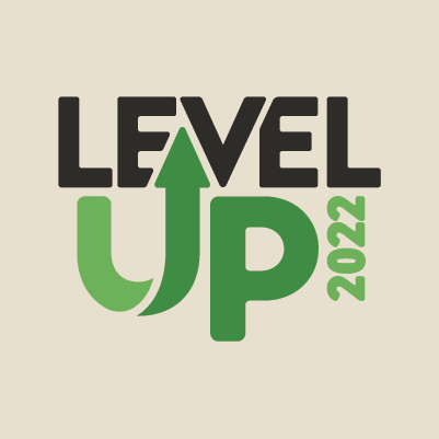 Level Up 2022 askHRgreen.org program name and logo design by Red Chalk Studios