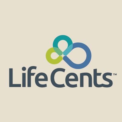 LifeCents logo design by Red Chalk Studios