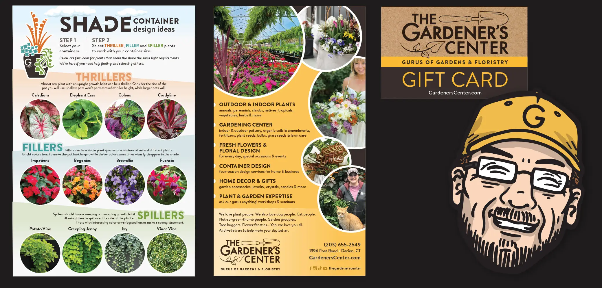 The Gardener's Center Collateral Design by Red Chalk Studios