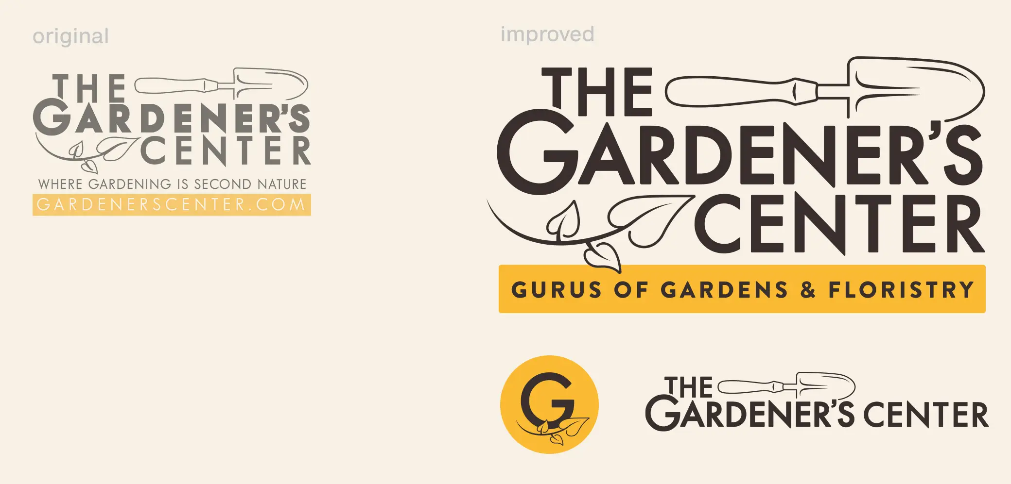 The Gardener's Center Identity System by Red Chalk Studios